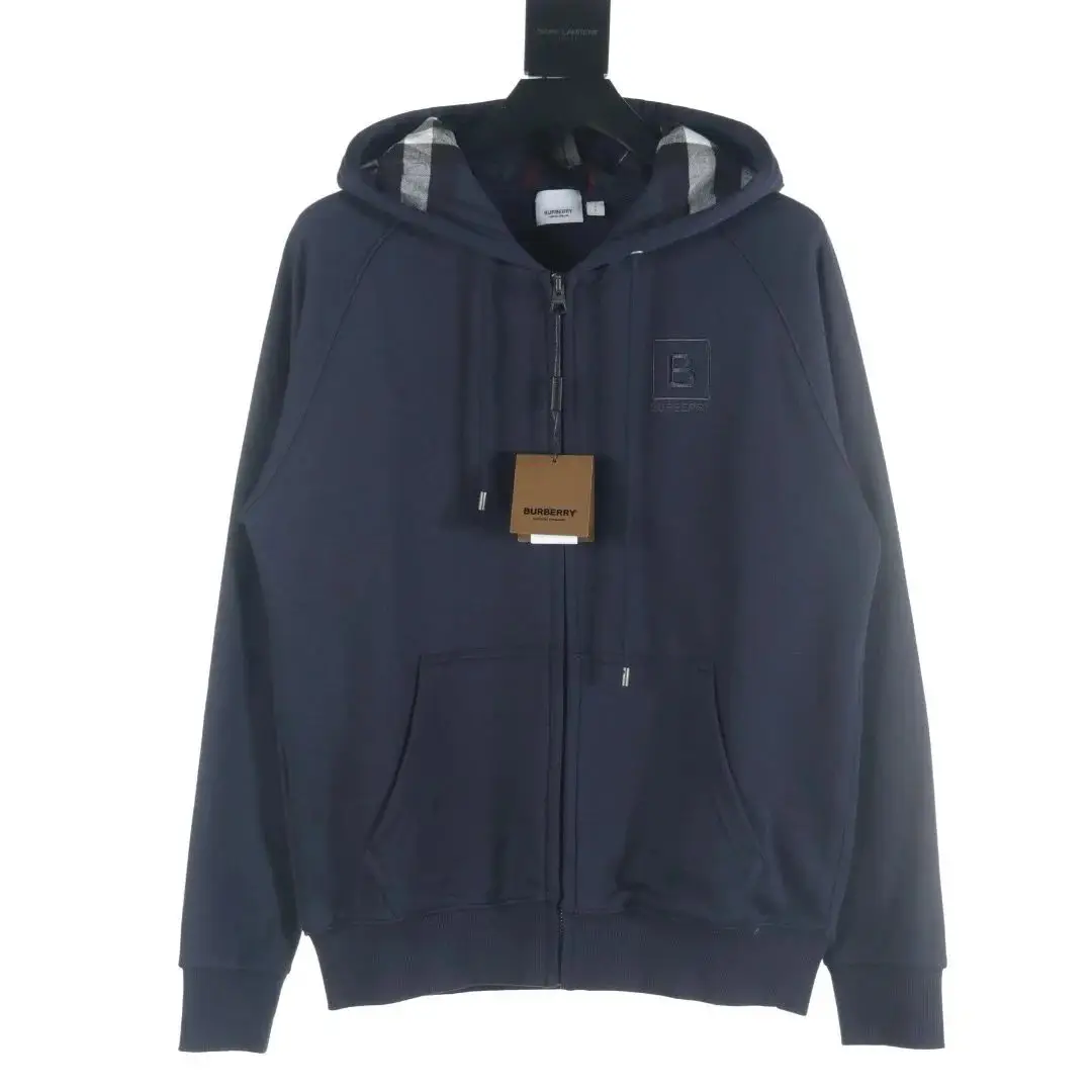 Burberry Check Lined Zip-up Hoodie [13 styles] 3
