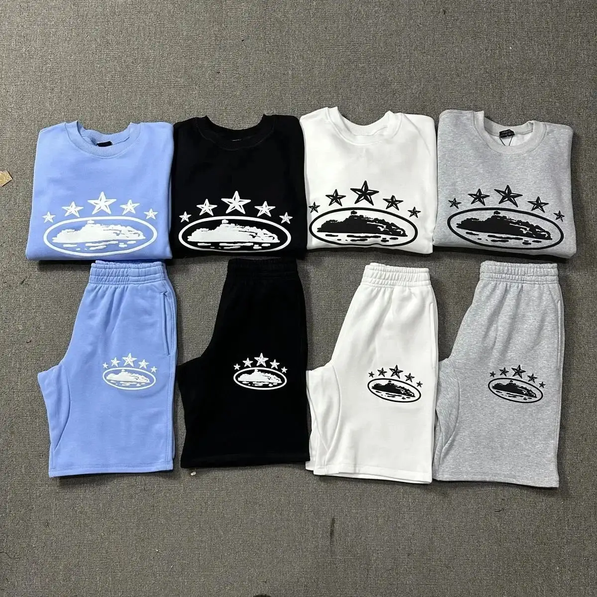 Corteiz CRT7 Hoodie/Shorts Set [36 styles] 2