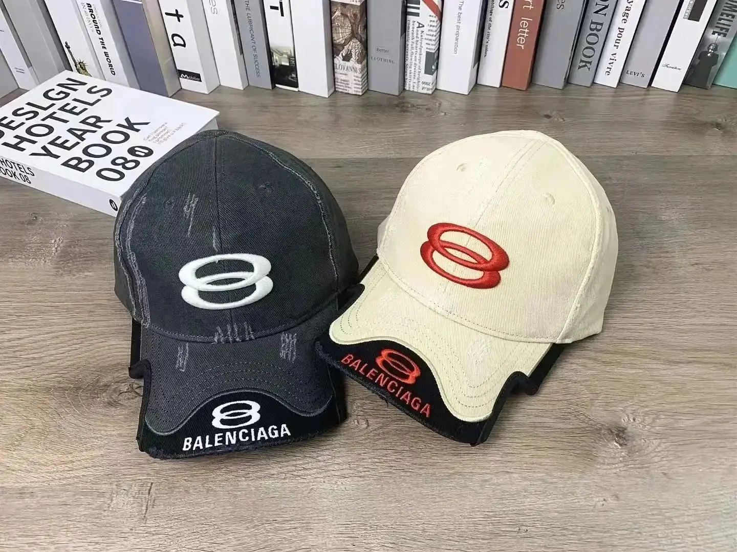 Balenciaga Triple B Peaked Cap Cotton Polyester [4 styles]