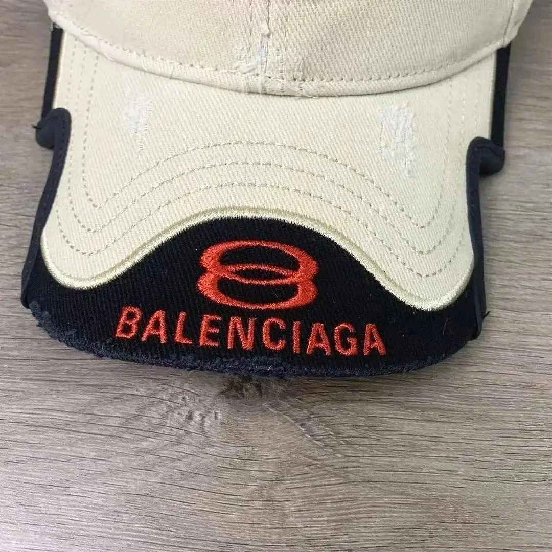 Balenciaga Triple B Peaked Cap Cotton Polyester [4 styles] 4